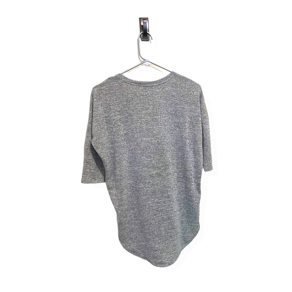 Express Grey Lightweight Short Sleeve Sweater - Picture 2 of 6